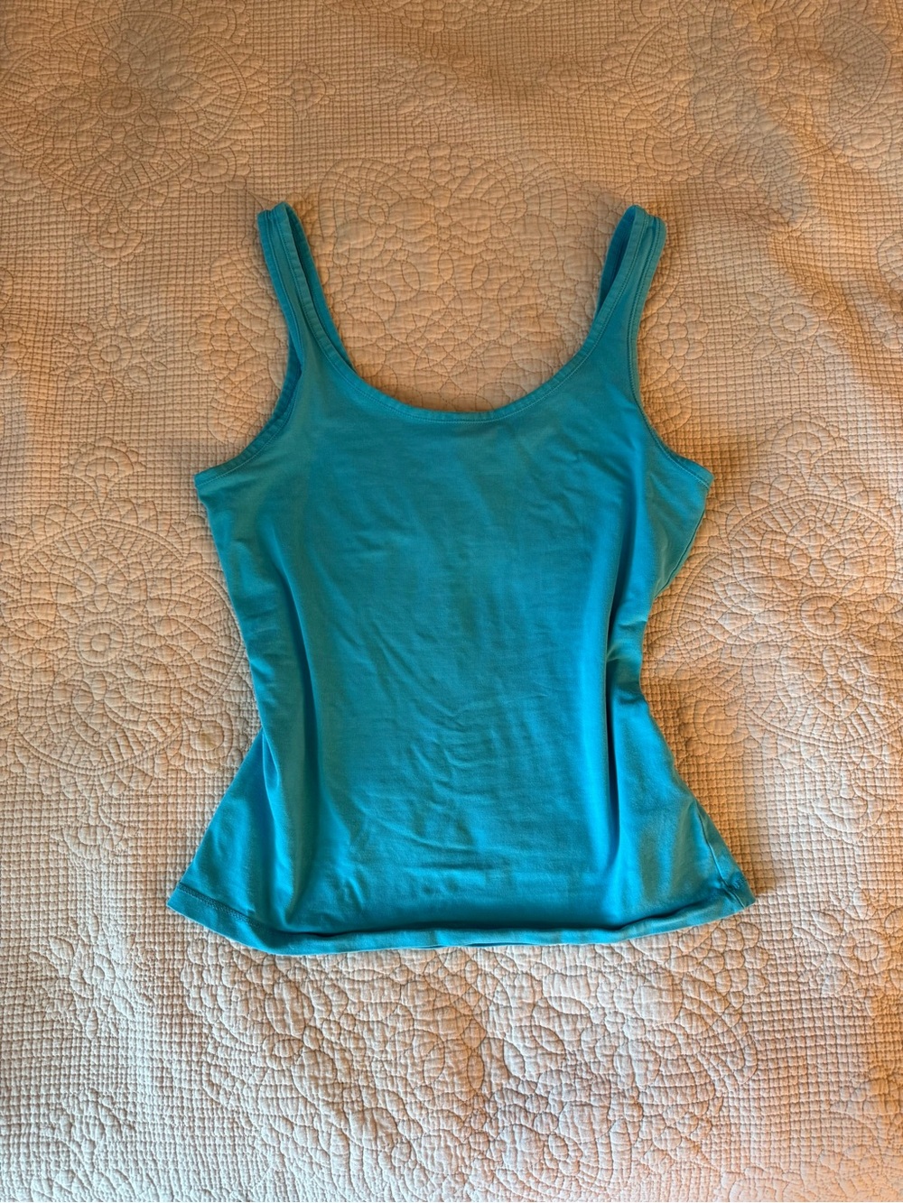 H&M Turquoise Scoop Neck Tank Top